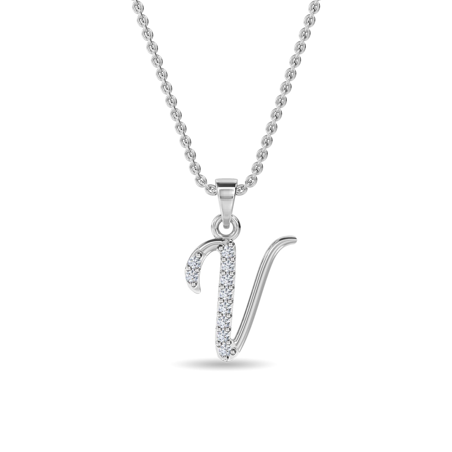 Alphabet V Pendant