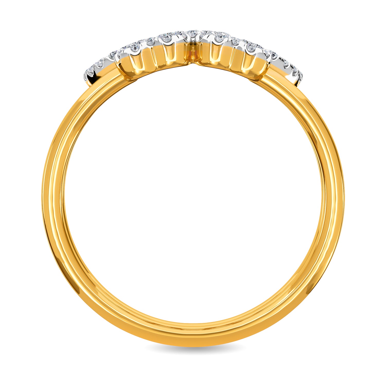 Two Layered Heart Ring