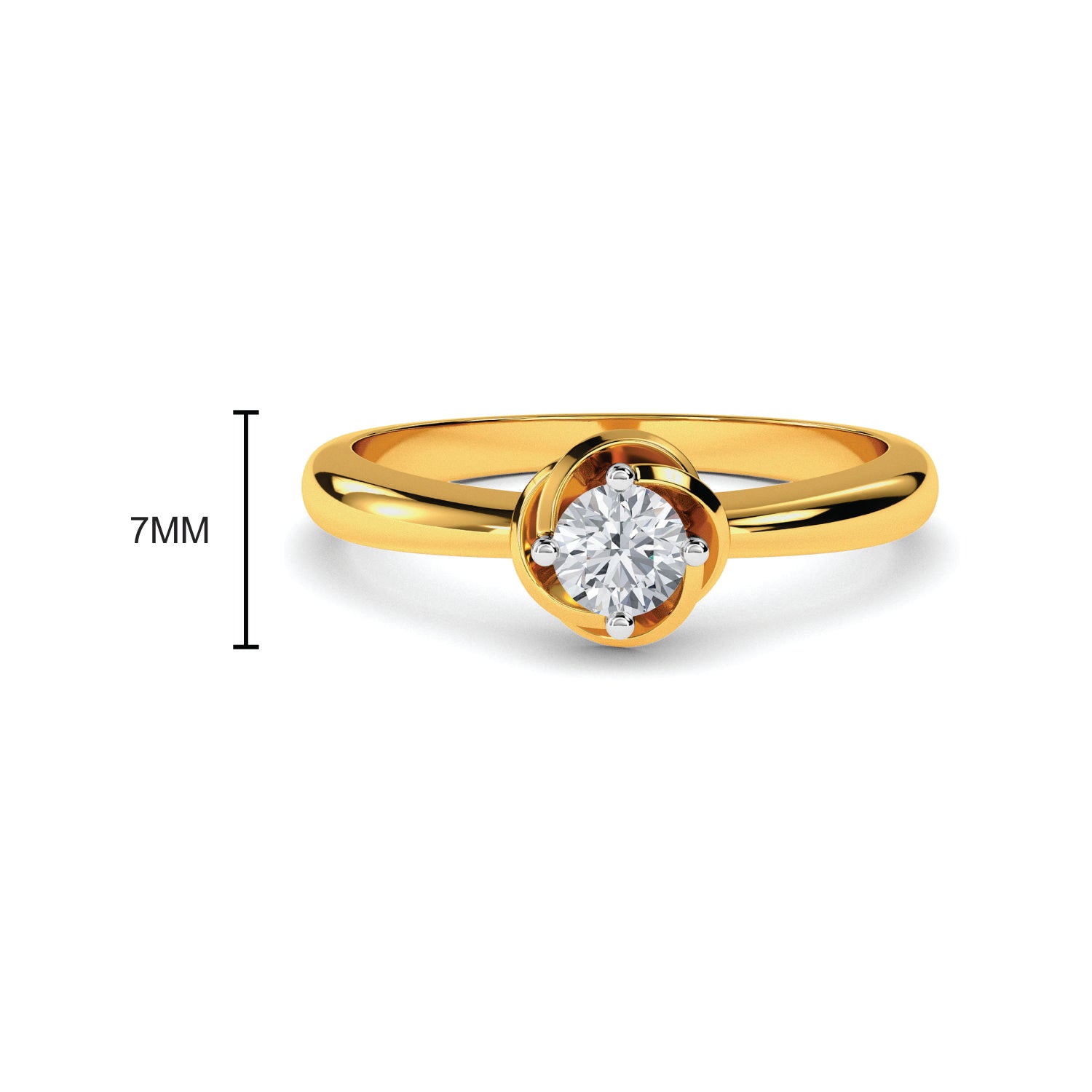 Ruben Solitaire Ring