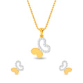 Bijou Butterfly Pendant Set