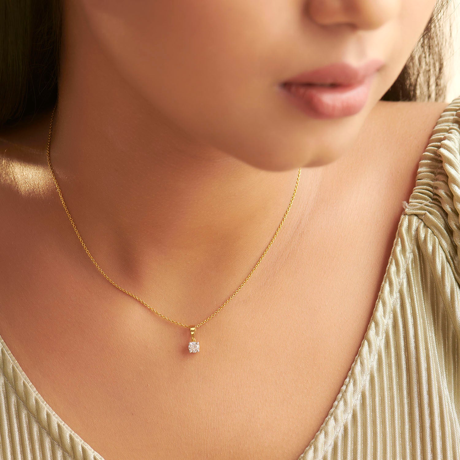 Serenity Solitaire Pendant