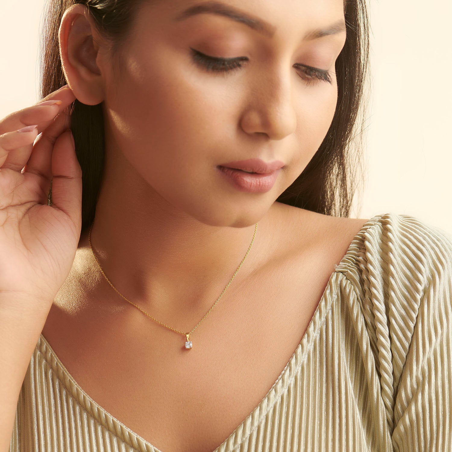 Serenity Solitaire Pendant