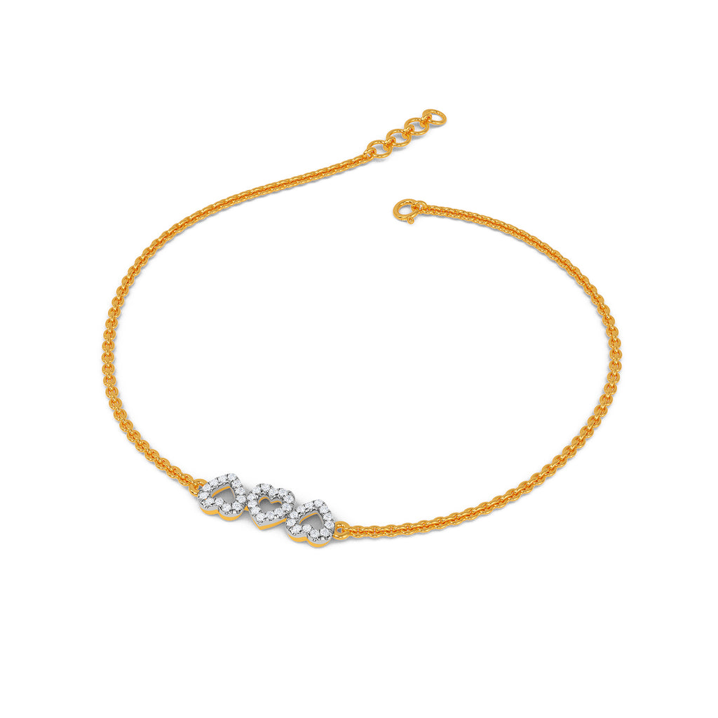 Trio Heart Bracelet
