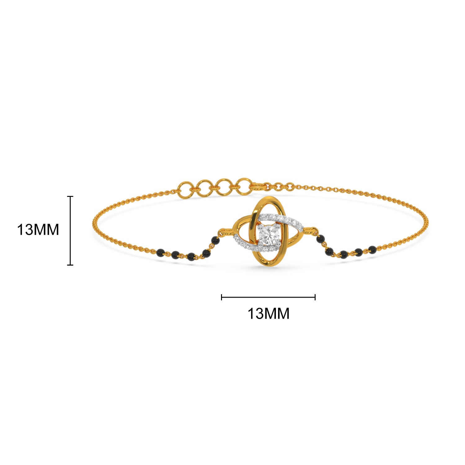 Sage Solitaire Mangalsutra Bracelet