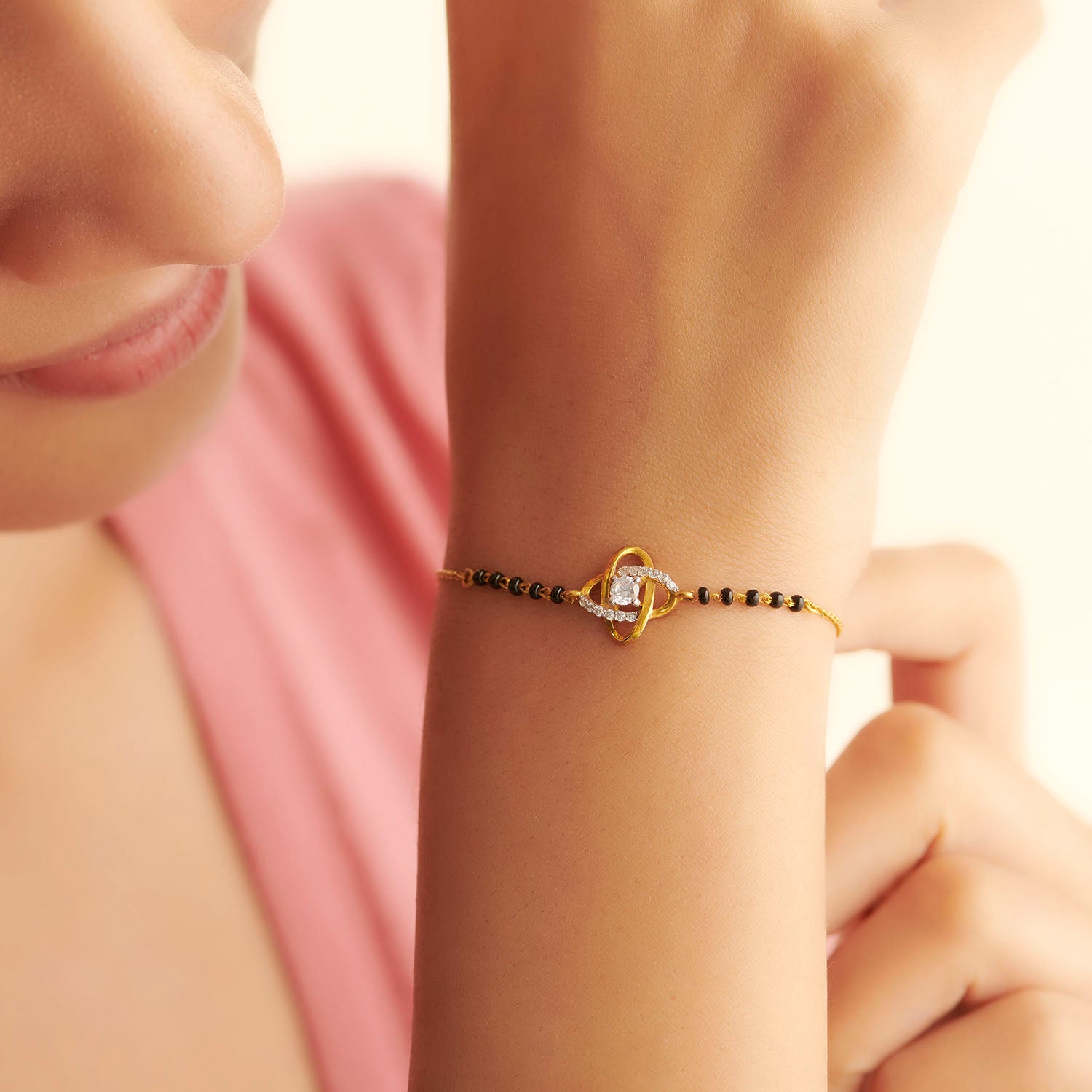 Sage Solitaire Mangalsutra Bracelet