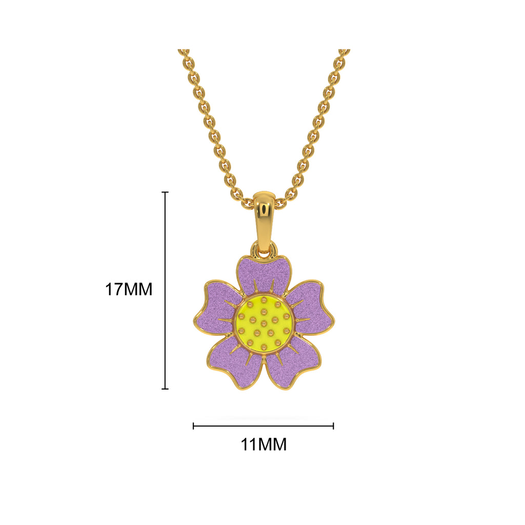 Purple daisy Kids Pendant