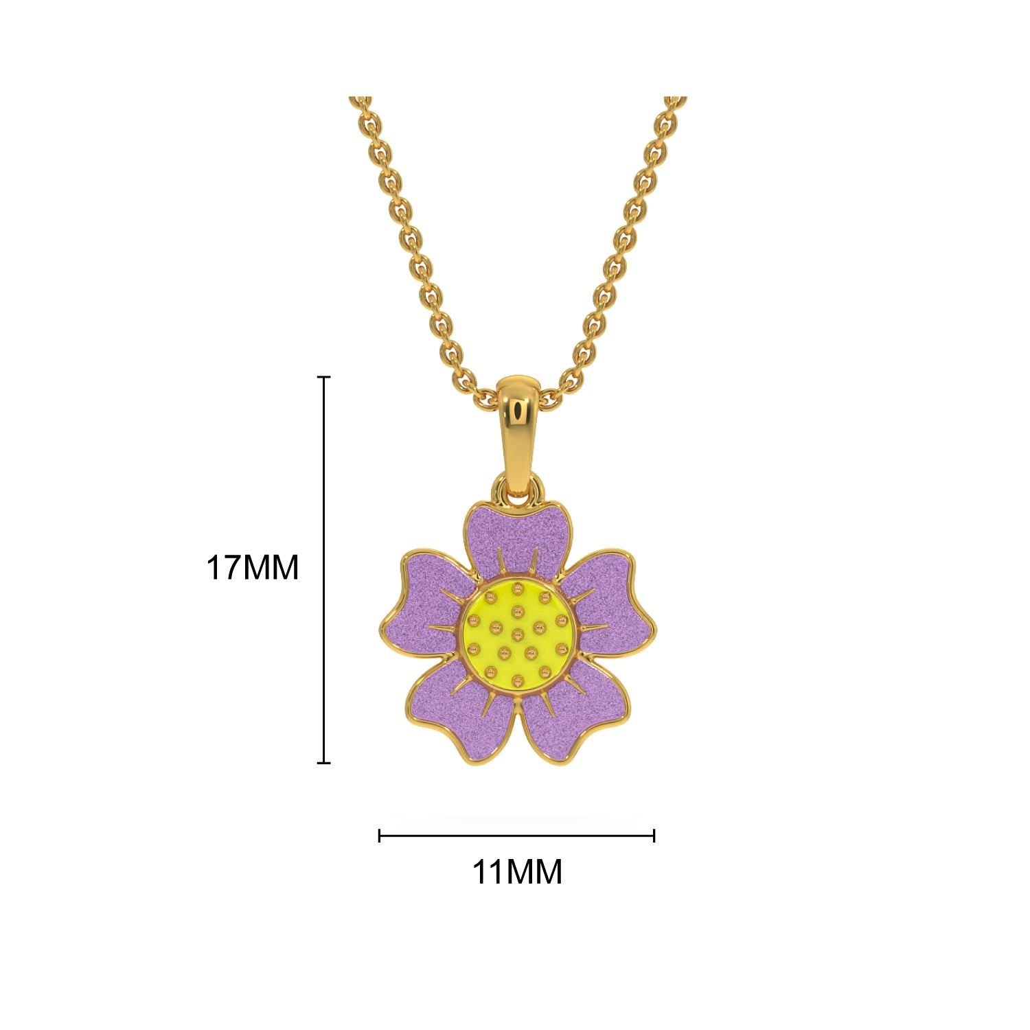 Purple daisy Kids Pendant