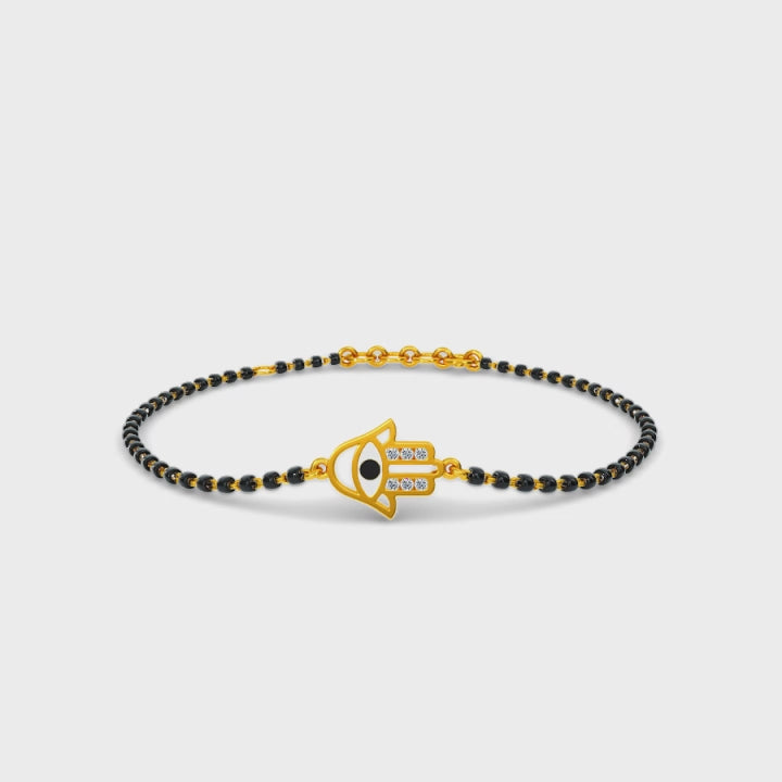 Venika Hamsa Mangalsutra Bracelet
