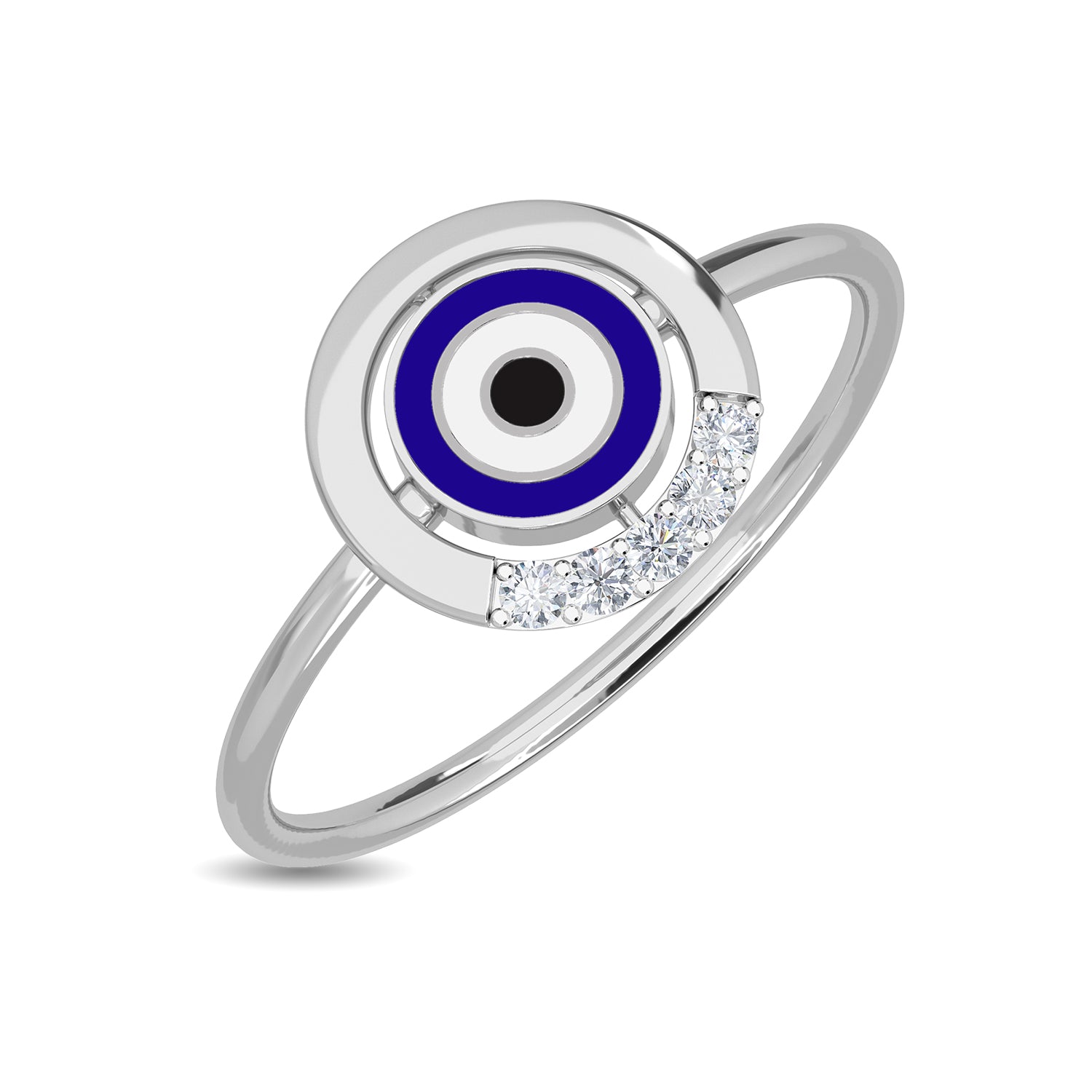 Dicle Evil Eye Diamond Ring