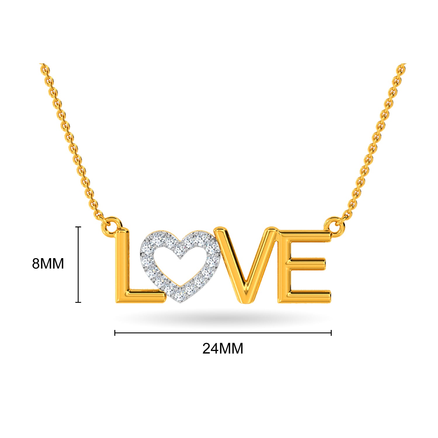 Maira Diamond Pendant With Chain