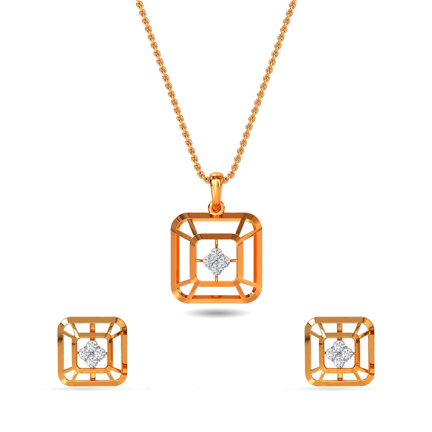 Sofie Diamond Pendant Set