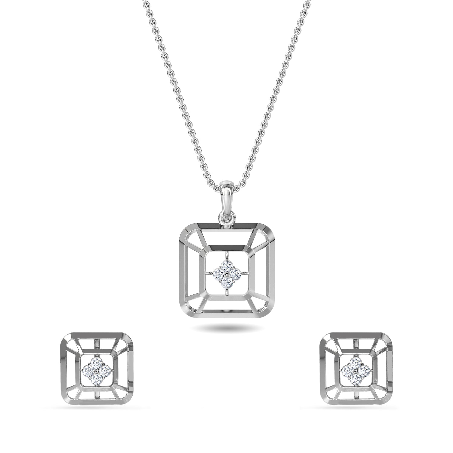 Sofie Diamond Pendant Set