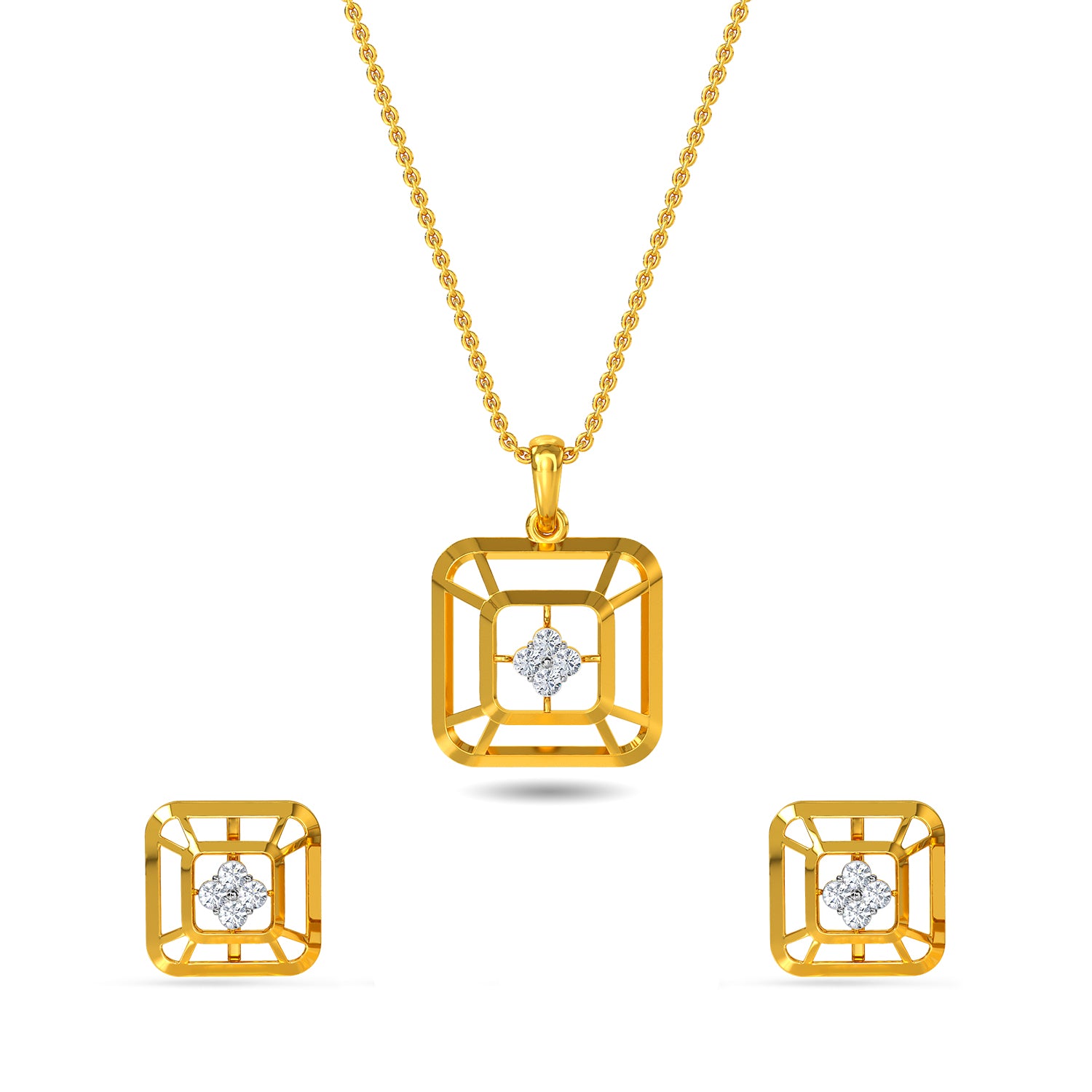 Sofie Diamond Pendant Set