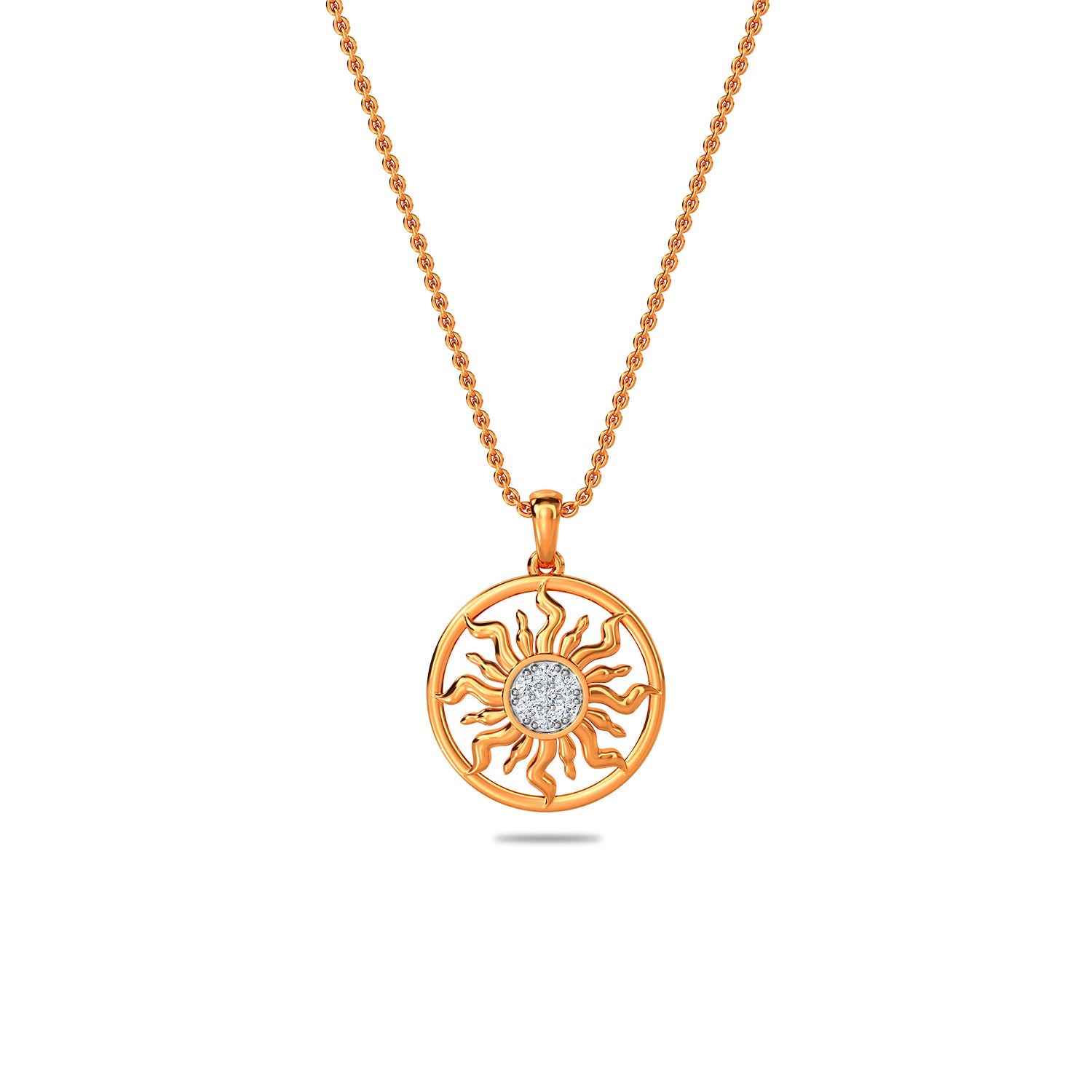 Sun Diamond Pendant