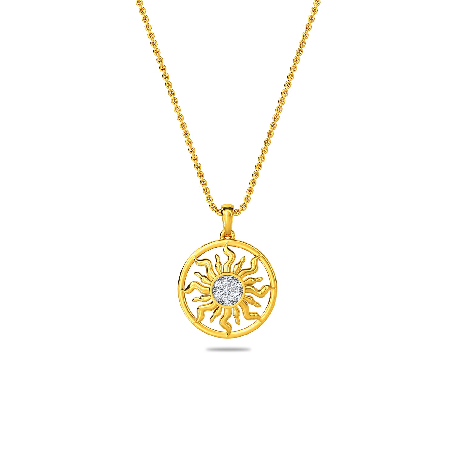 Sun Diamond Pendant