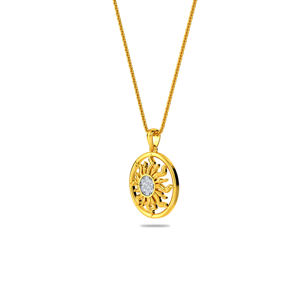Sun Diamond Pendant