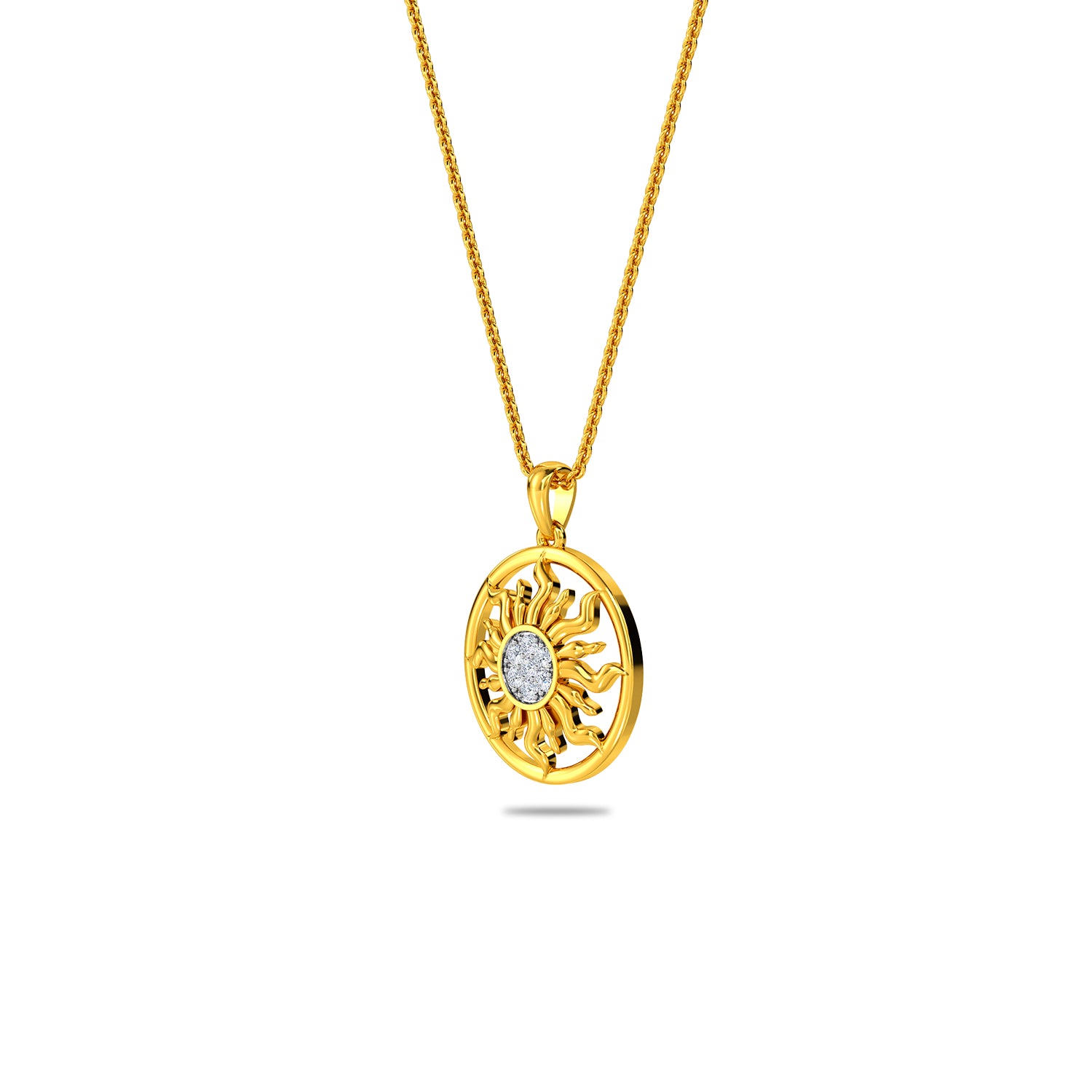 Sun Diamond Pendant