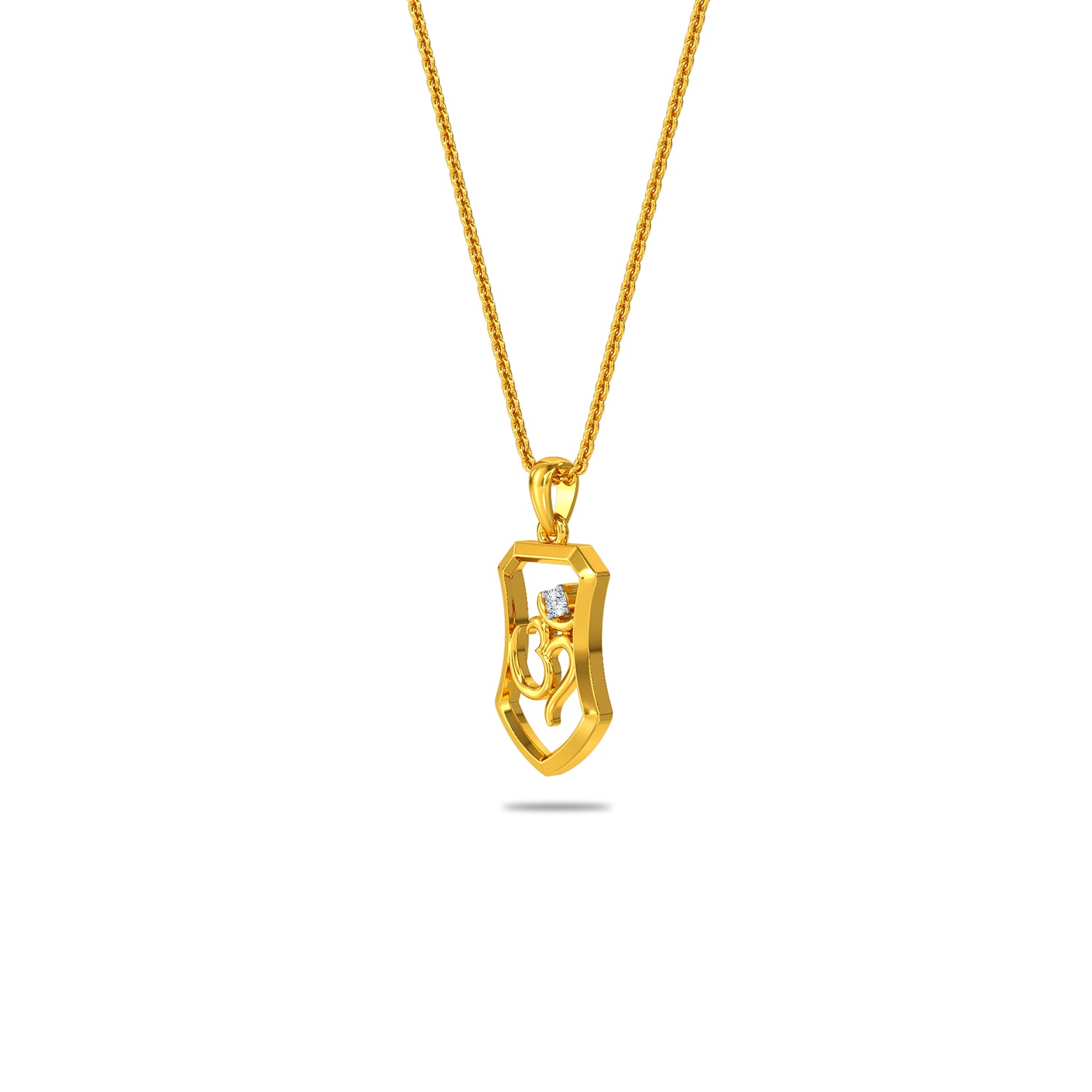 Omkar Diamond Pendant