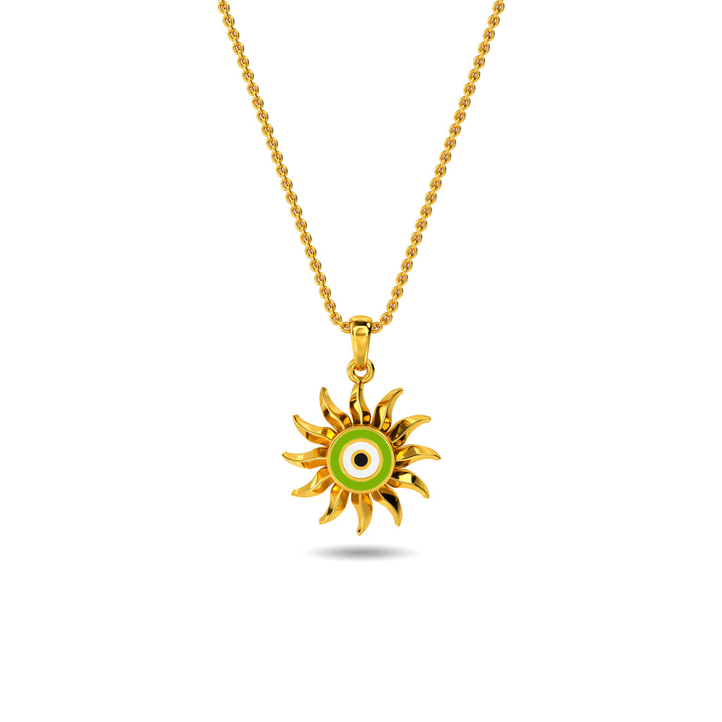 Hamit Evil Eye Gold Pendant