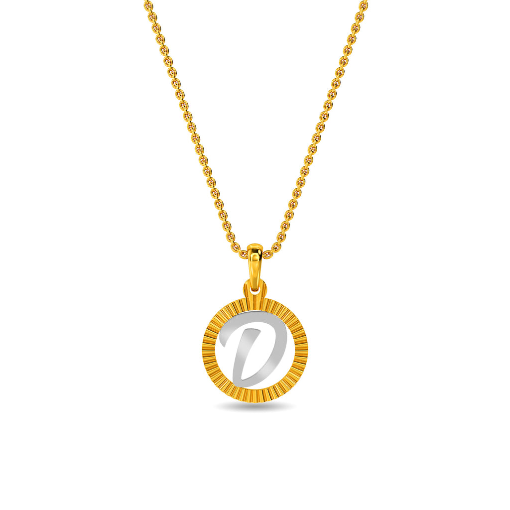 Initial D Gold Pendant