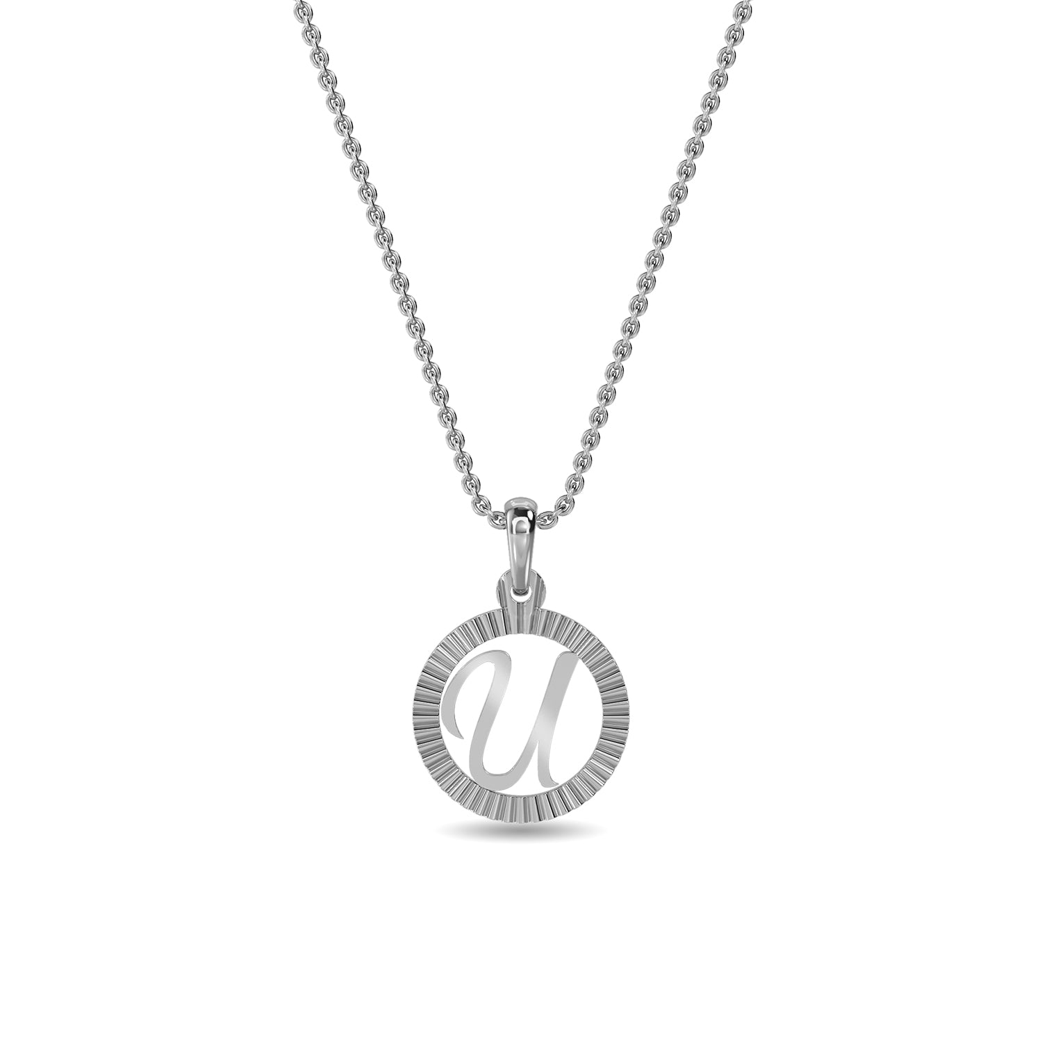 Initial U Gold Pendant