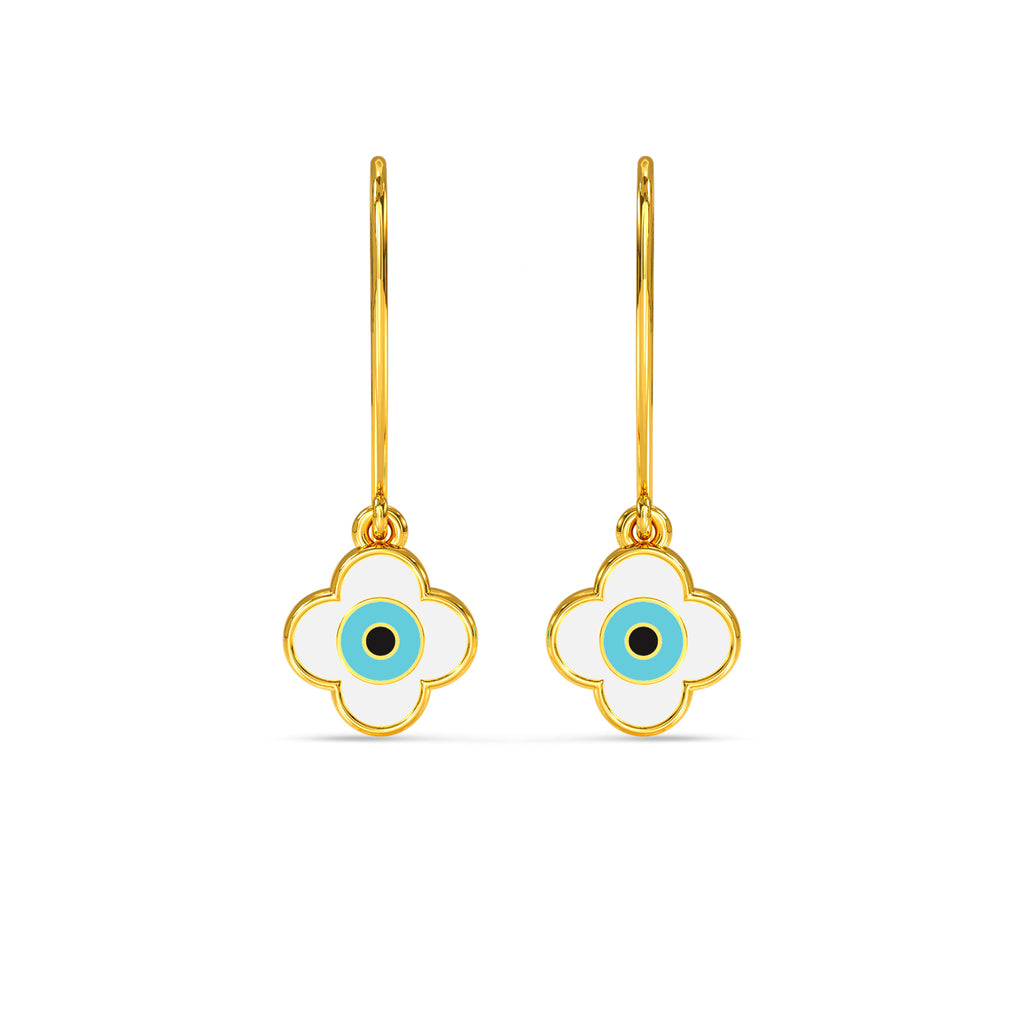 Eren Evil Eye Gold Earring