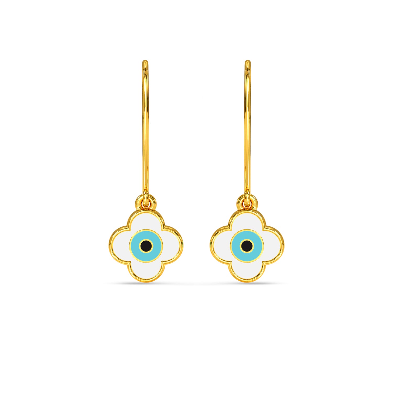Eren Evil Eye Gold Earring